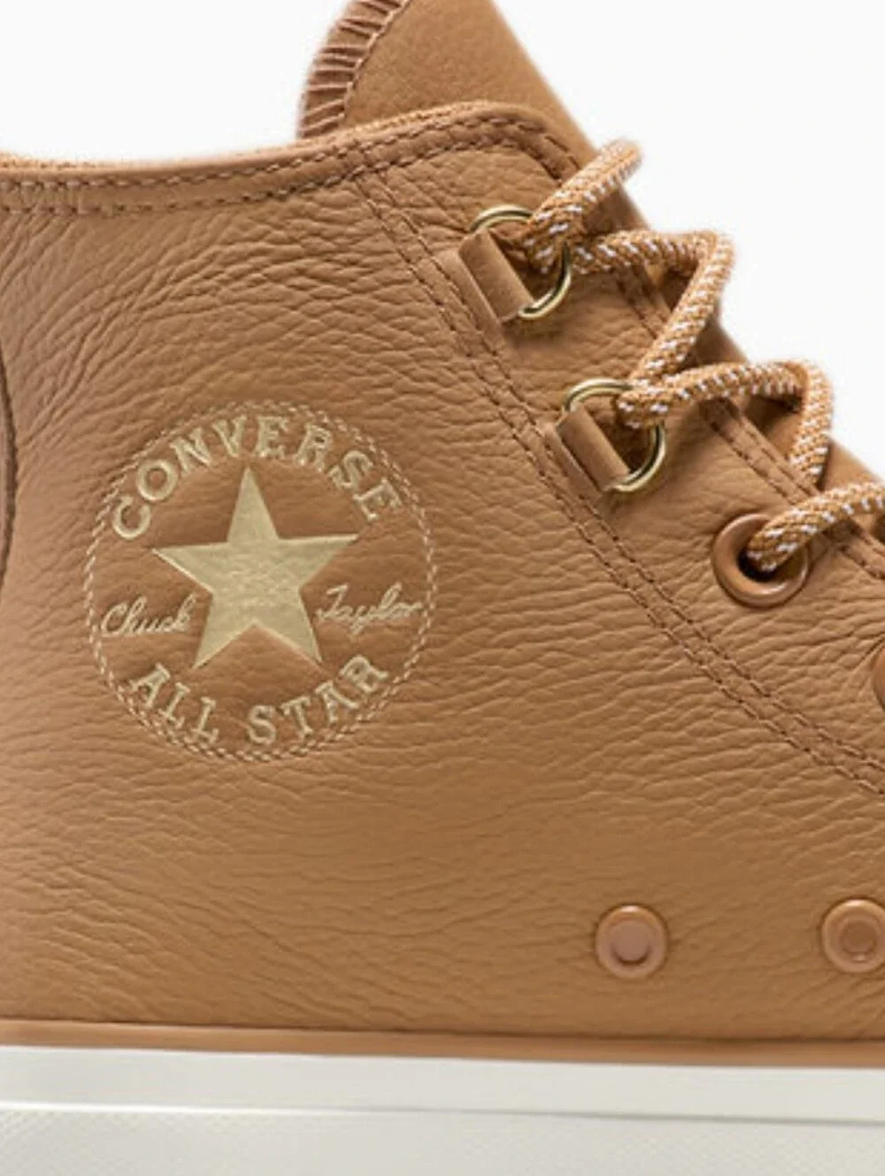Converse Chuck Taylor All Star Lift Platform Glam Leather Sneakers-Incensed/Egre - Picture 6 of 13